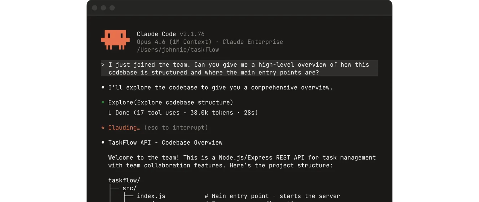 Claude Code terminal interface screenshot