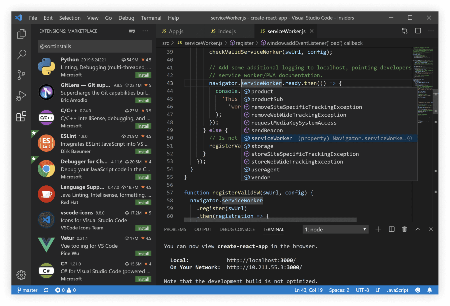 Visual Studio Code interface screenshot